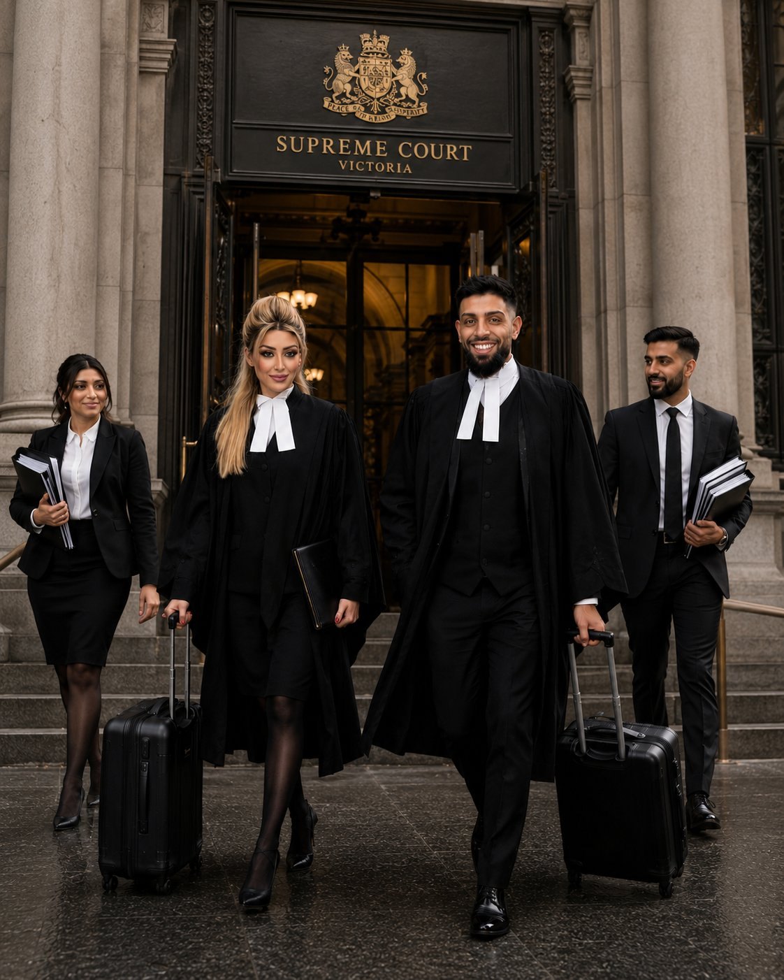 Lawyers of Preston at the Supreme Court of Victoria